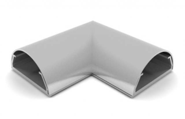 ANGLE COVER PARED-33G - Angulo ocultacable para pared. Ancho:33mm C/GRIS