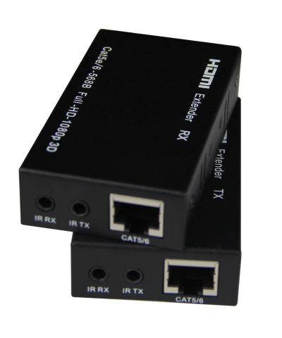 HET022 – Extensor de señal HDMI hasta 30 mts con 1 cable Ethernet (CAT 5/6)