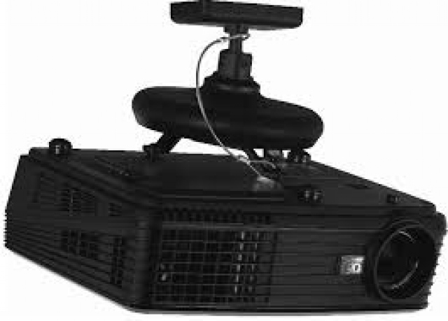 BT881 Negro -  Soporte de techo para proyector hasta 10 kgs. Separación del techo: 11,5 - 28 cms. C/Negro.