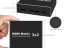 HMEA0302 - Distribuidor HDMI v1.4 - 3 entradas - 2 Salidas independientes. Con salida audio.