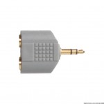SXA424 - Adaptador 2 x Jack 3.5mm (H) a 1 Jack 3.5mm (M)