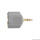 SXA424 - Adaptador 2 x Jack 3.5mm (H) a 1 Jack 3.5mm (M)