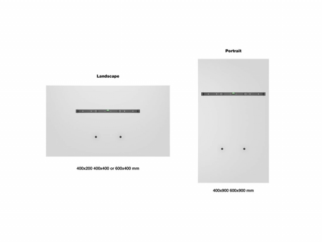 Multibrackets - WALLMOUNT UNIVERSAL MEDIUM - Soporte de pared fijo. Separación de la pared: 3,0 cms. Para TV entre 40" y 75". Color negro.