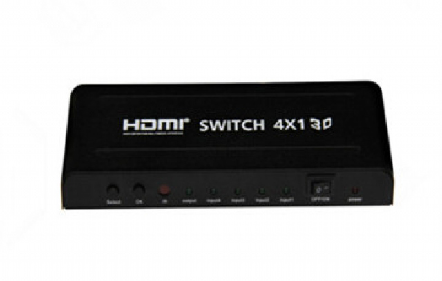 HSWEA401 - Selector HDMI v1.4: 4 entradas a 1 salida.