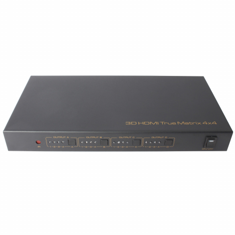 HAM0404 - Selector HDMI 3D: 4 entradas - 4 salidas independientes.