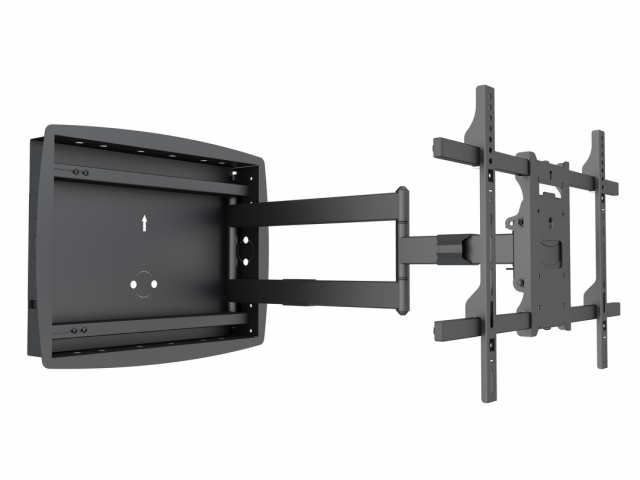 RoesselCodina Product: BT7516 - Soporte TV de pared inclinable y giratorio.  Separación de la pared: 7,5 cms. Para TV entre 12 y 19. Color gris.