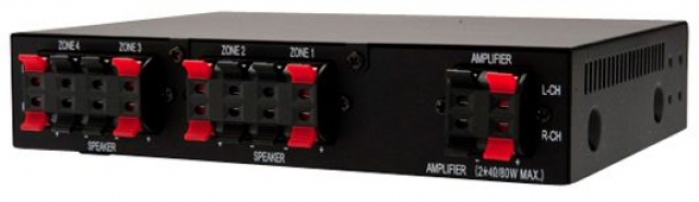SYSTEM ONE SC4B - Selector para 4 pares de altavoces con control de volúmen.