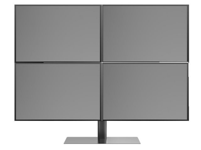 Peana TV BASESTAND 180DOUBLETWIN-BLACK (180 cms de altura). Negro.