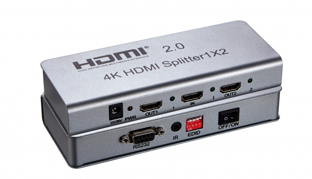 HEA12 - Distribuidor HDMI v2.0: 1 entrada - 2 salidas simultáneas.
