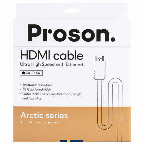PRH-3.0 - Cable HDMI a HDMI v2.1 de 3,0 mts