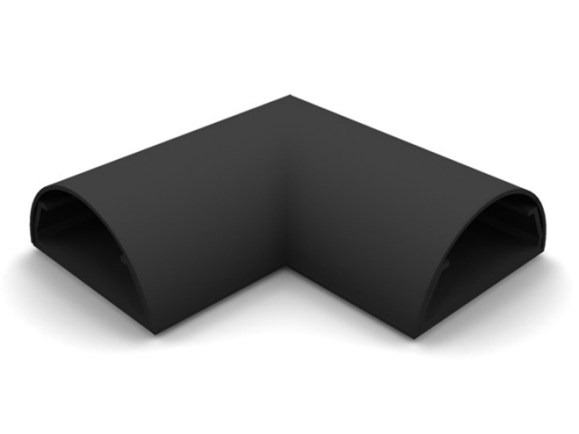 ANGLE COVER PARED-50N - Angulo ocultacable para pared. Ancho:50mm C/NEGRO
